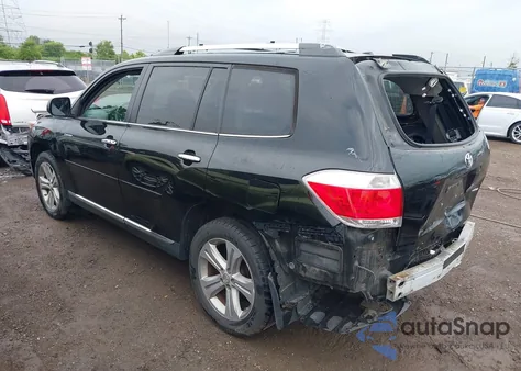 2013 Toyota Highlander Limited V6 z USA, uszkodzony, nr VIN 5TDDK3EH8DS194422